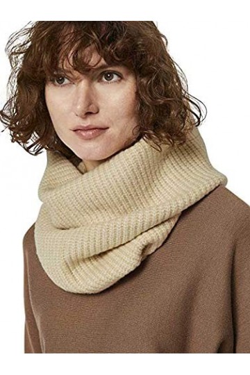 Tom Tailor Écharpe en tricot pour femme - Beige - One Size