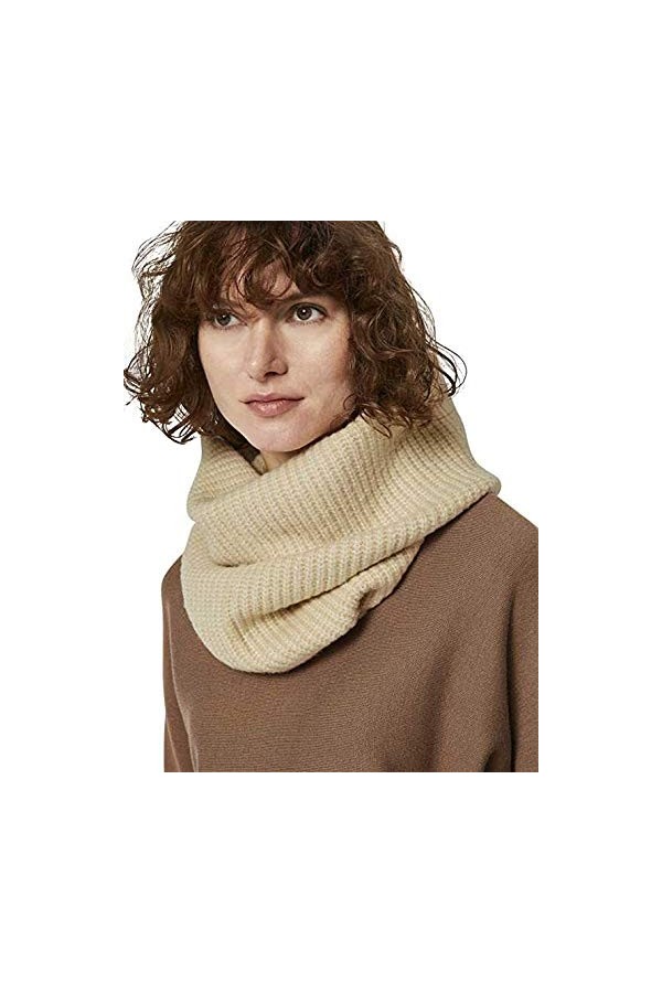 Tom Tailor Écharpe en tricot pour femme - Beige - One Size