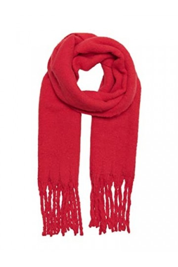 ONLY Onlroseanna Life Scarf Acc Écharpe, Racing Rouge, Taille Unique Femme