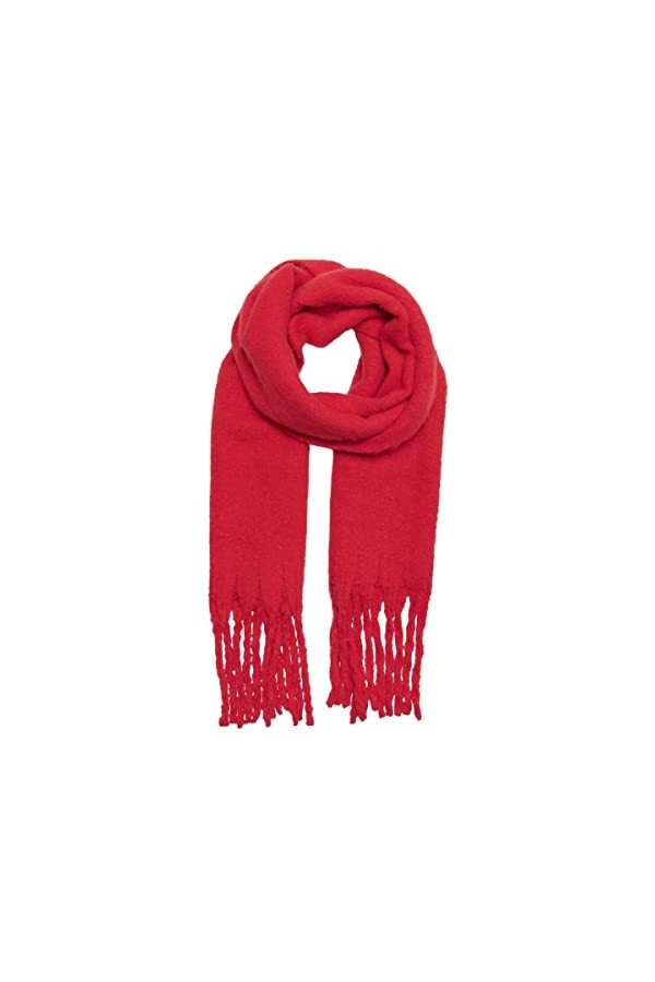 ONLY Onlroseanna Life Scarf Acc Écharpe, Racing Rouge, Taille Unique Femme