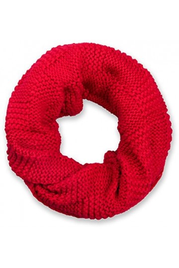 styleBREAKER écharpe loop tricotée avec motif patenté, mailles fines unies, écharpe dhiver, unisexe 01018152, couleur:Cognac