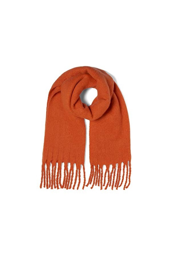 TOM TAILOR Écharpe douce en jean pour femme - Jaune - Taille unique