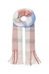 ONLY Écharpe pour femme OnlSILLE Life Checked Scarf, perle, taille unique