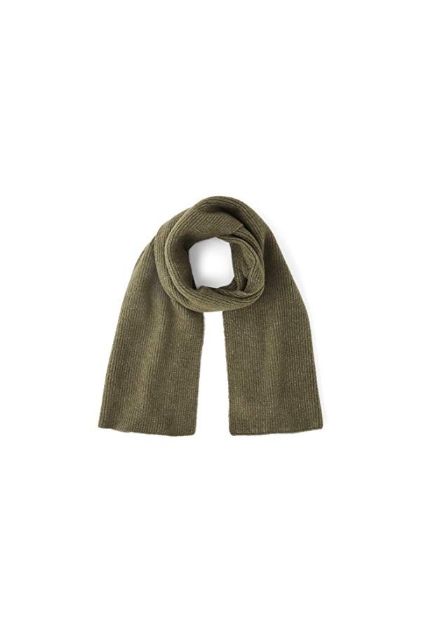 Tom Tailor Écharpe pour femme Effet côtelé - Vert - One Size