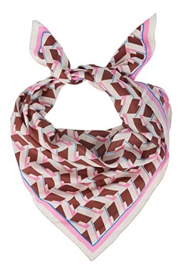 Sisley Square Scarf 6EU9W51TF Écharpe Tendance, Multicolore 62 q, Taille Unique Lot de 2 Femme