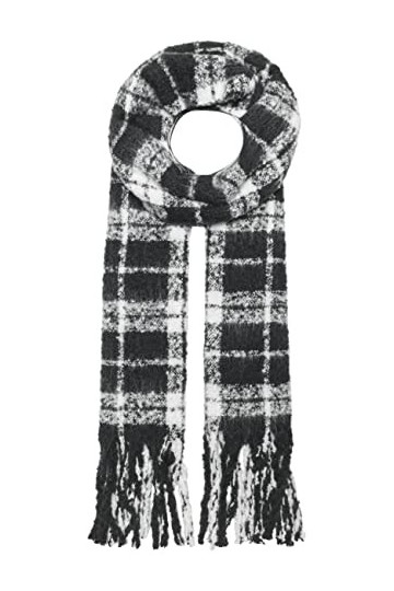 ONLY Onlvivian Life Scarf Acc Écharpe, Noir/chèques : Check, Taille Unique Femme