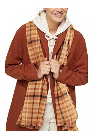 Esprit 091ea1q304 Écharpe de Mode, 235/Caramel, Taille Unique Femme