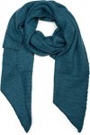 styleBREAKER écharpe pour femmes en tissu uni souple et asymétrique, hiver, étole, foulard 01017118, couleur:Pétrole