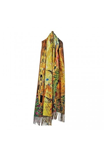 Toocool Klimt Van Gogh Kandinsky Monet écharpe foulard châle A001 unisexe, Baiser 2, Taille unique