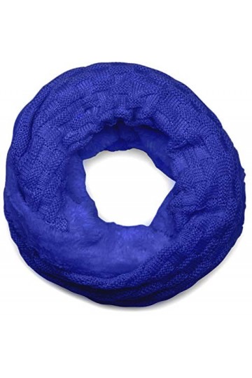 styleBREAKER écharpe ronde à mailles fines chaude avec motif tresse et doublure intérieure en polaire très douce, écharpe sno