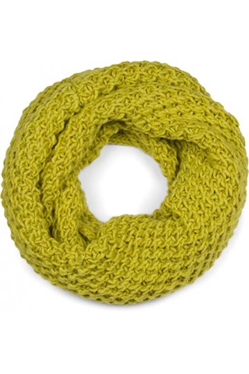 styleBREAKER Écharpe loop en maille avec un motif tricoté épais, foulard tube en maille grossière unie, unisexe 01018157, cou