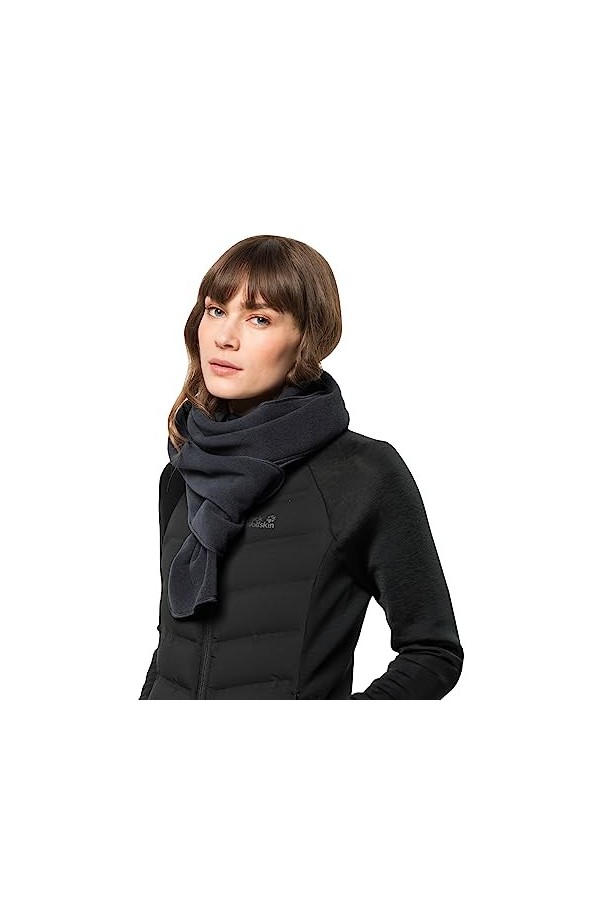 Jack Wolfskin Mixte Vertigo Echarpe, Noir, Taille unique EU