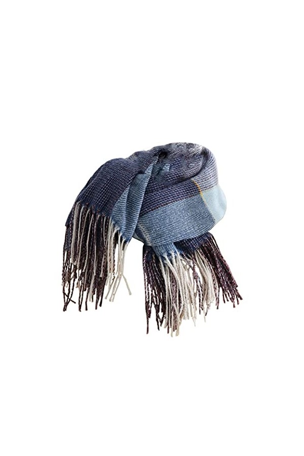 KRIPINC Echarpes et Foulards Femme Plaid, Echarpe Femme Cachemire, Écharpe Tartan, Écharpe à Carreaux, Grande Echarpe Femme C