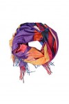 QUEEN HELENA Écharpe Hiver Foulard pour Femme SC22-12 Fuchsia, Taille unique