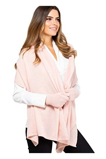 Kamea Echarpe Femme 80% Laine/Macerata/Frascati/Gorycja etc, Ensemble Hiver:rose clair