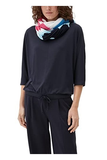 s.Oliver Snood Tour de Cou, Blue, Taille Unique aux Femmes