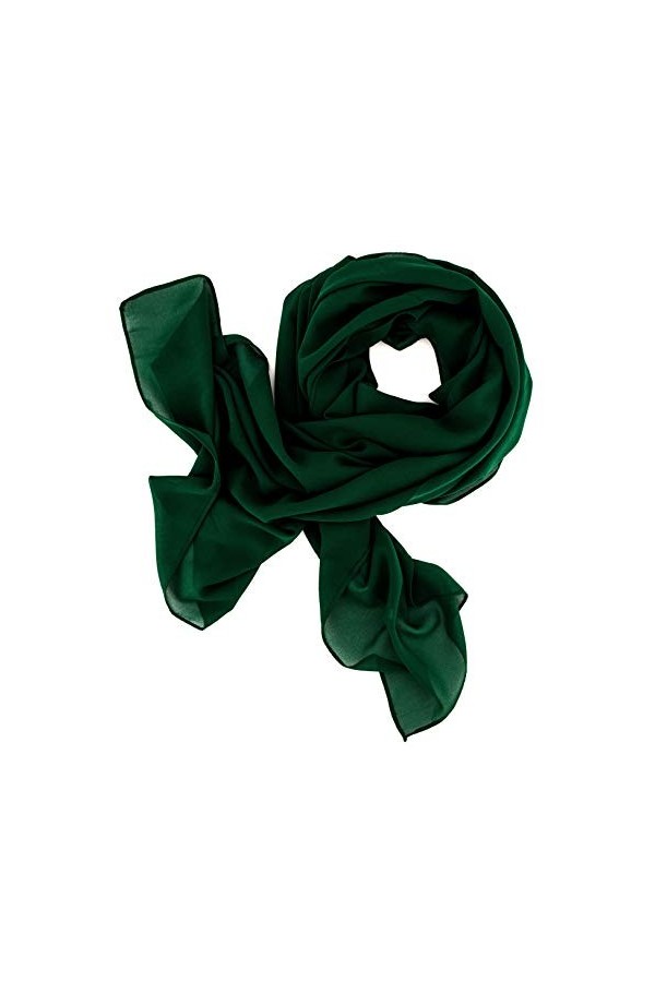 Dolce Abbraccio by RiemTEX ® Sweet Love - Écharpe pour femme - En mousseline de soie, en 30 couleurs unies, taille XXL - Pour