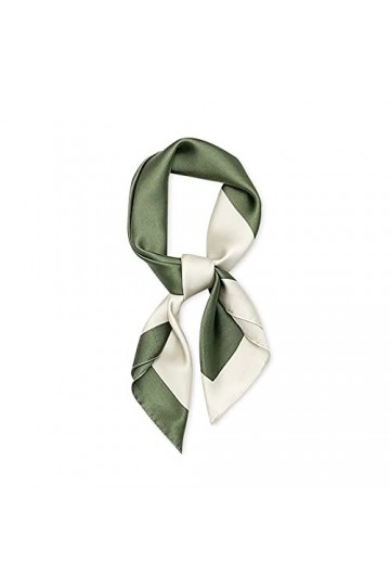 LumiSyne Mode Foulards En Soie Femme Rayure Classique Grand Foulard Carré 90x90 Style De Commuer Écharpe Bandanas Mouchoir Dé