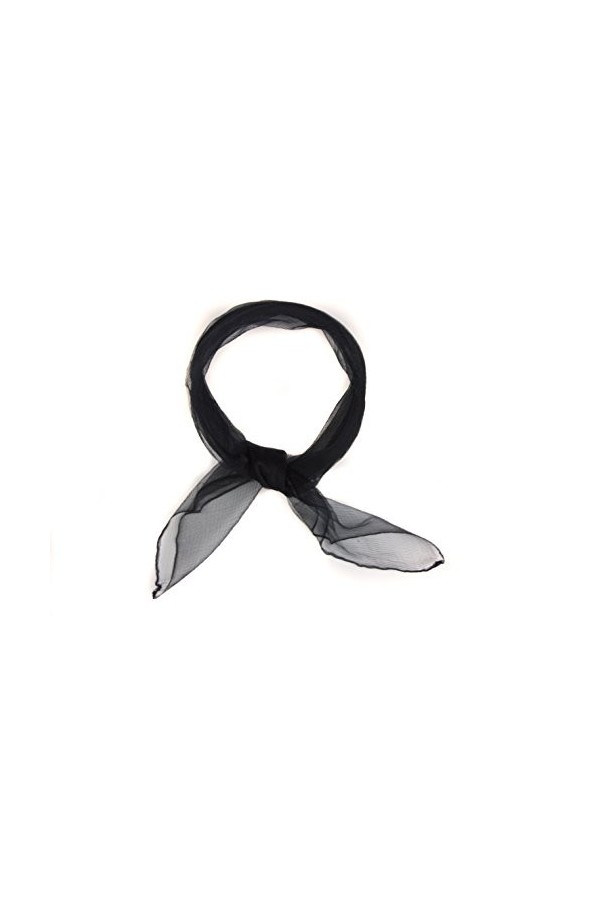 Mytoptrendz® - Écharpe carrée en mousseline de soie pour femmes et filles - Écharpe transparente unie et légère dans de nombr