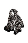 Ecroon Femmes Trendy cotton Imprimé Animal Echarpe Châle Wrap Élégant Long Pashmina Couverture Foulards Etoles