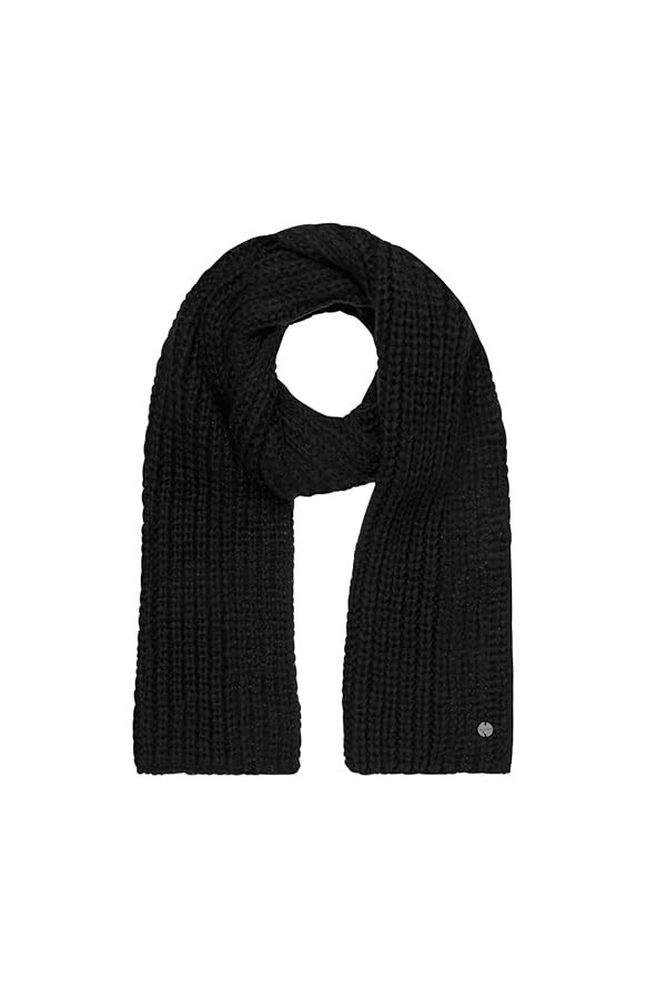 Tamaris Zorge Écharpe, Jet Black, Taille Unique Femme