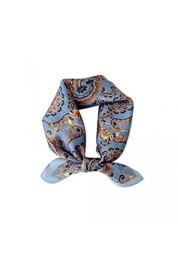 LumiSyne Foulards En Soie Pour Femme Foulard Carré Cheval Animal Imprimé Motif Paisley Légers Doux Petits Écharpe Bandanas Ba