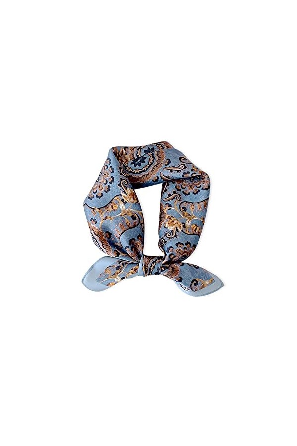 LumiSyne Foulards En Soie Pour Femme Foulard Carré Cheval Animal Imprimé Motif Paisley Légers Doux Petits Écharpe Bandanas Ba