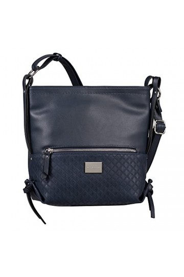 TOM TAILOR Elin Vintage, Sac bandoulière Femme, Bleu foncé, Taille Unique