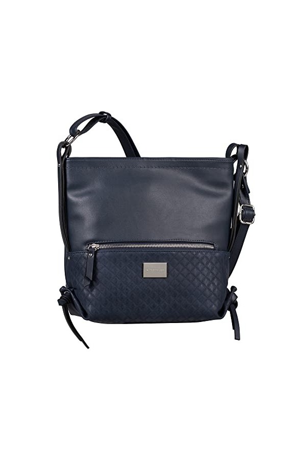 TOM TAILOR Elin Vintage, Sac bandoulière Femme, Bleu foncé, Taille Unique