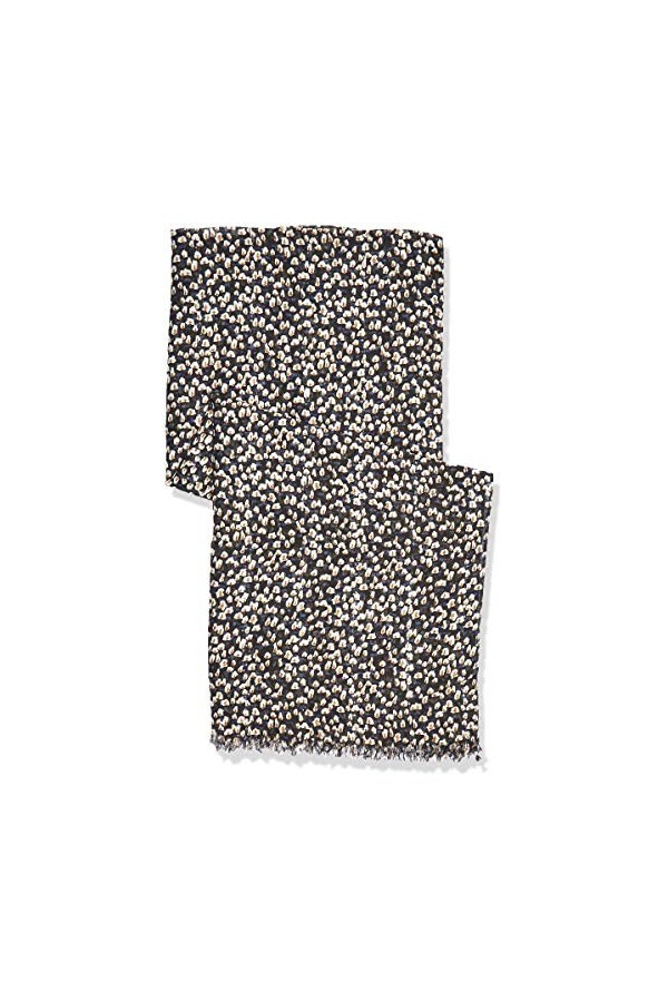 TOM TAILOR 1023356 Écharpe à Motifs avec Paillettes Brodées Femme ,25632 - Black Tree Design ,ONESIZE