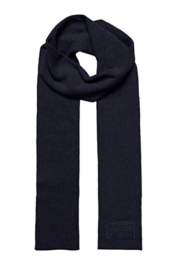 Superdry Vintage Logo Classic Scarf Écharpe, Gris chiné, Taille Unique Homme