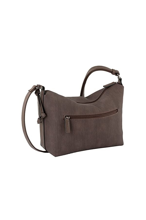 TOM TAILOR Genia, Sac bandoulière Femme, Marron foncé, Taille Unique