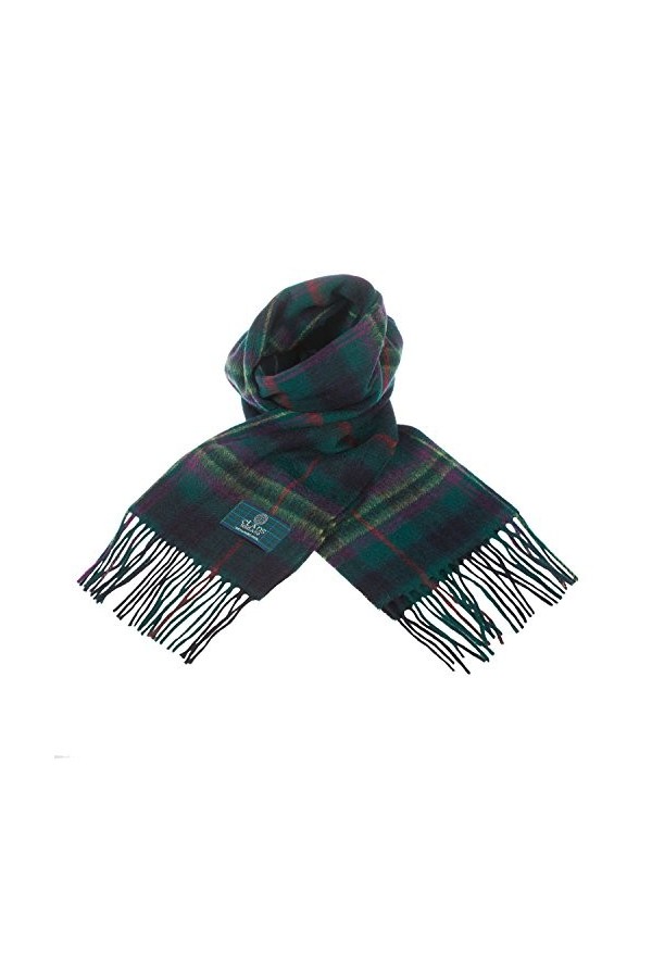 Écharpe écossaise en laine pure Clans Of Scotland - Multicolore - Taille unique