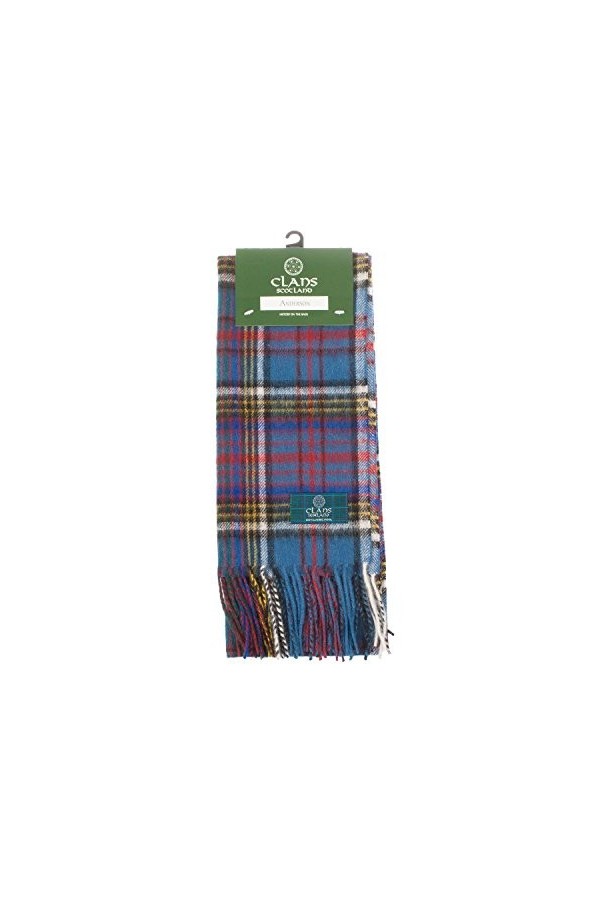 Écharpe écossaise en laine pure Clans Of Scotland - Multicolore - Taille unique