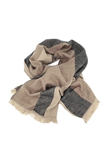 QUEEN HELENA Écharpe Hiver pour Femme SC03 marron, Taille unique