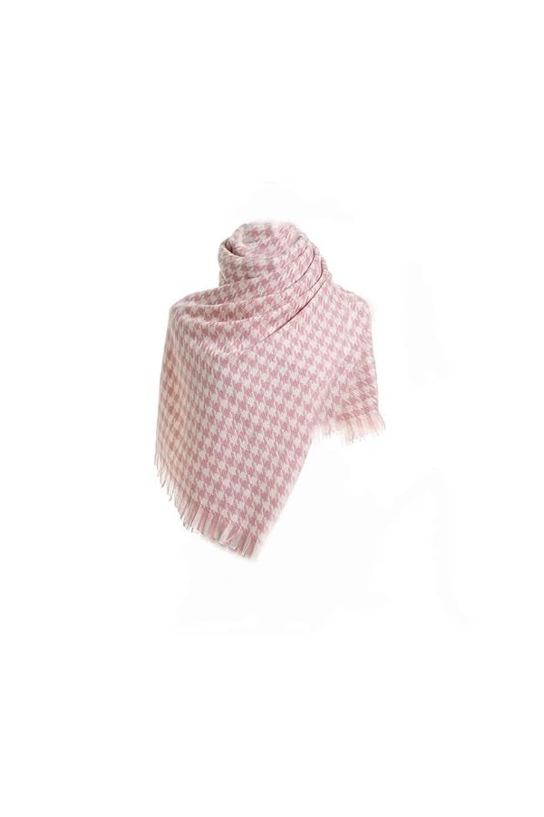 DNLKWGO Écharpe dhiver chaude en imitation cachemire pour femmes et hommes, noir, taille unique