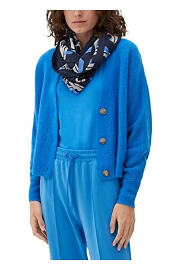 s.Oliver Snood Tour de Cou, Blue, Taille Unique aux Femmes