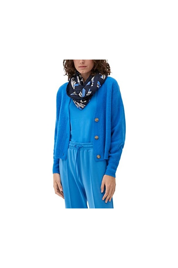 s.Oliver Snood Tour de Cou, Blue, Taille Unique aux Femmes