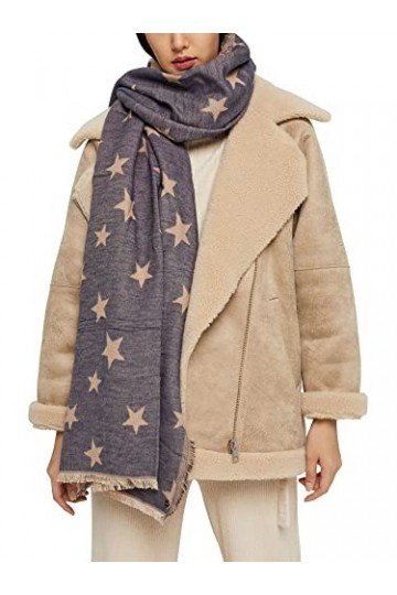 Esprit Accessoires 121EA1Q302 charpe Tendance, 240/taupe, Taille Unique Femme