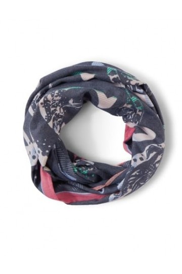 Cecil B572230 Écharpe Tubulaire imprimée, Bleu Ciel de Nuit, A Femme