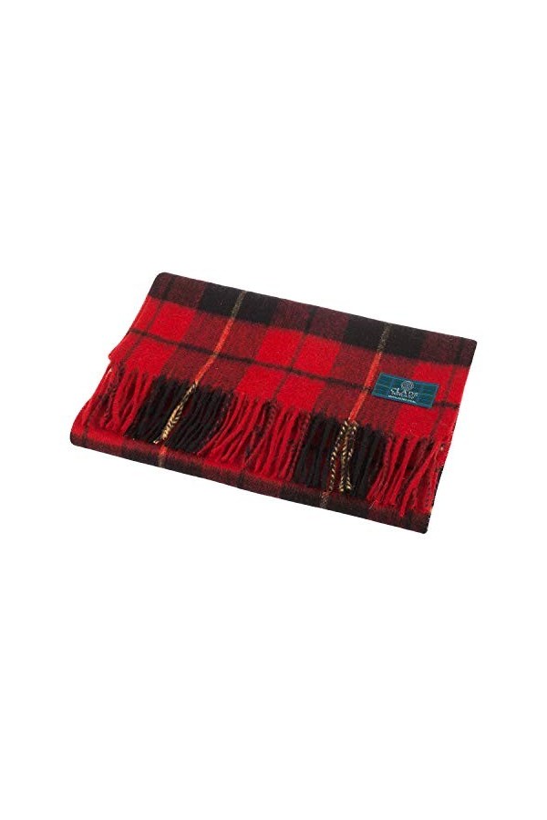 Écharpe écossaise en laine pure Clans Of Scotland - Multicolore - Taille unique