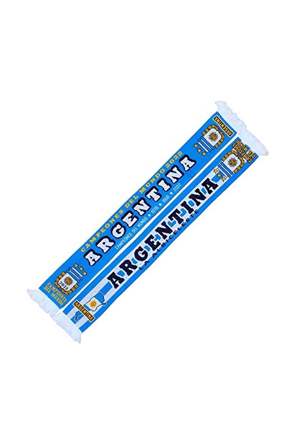 Generisch Argentina, Argentine Écharpe champion du monde 2022, Argentine Écharpe vainqueur du monde écharpe tricotée , échar