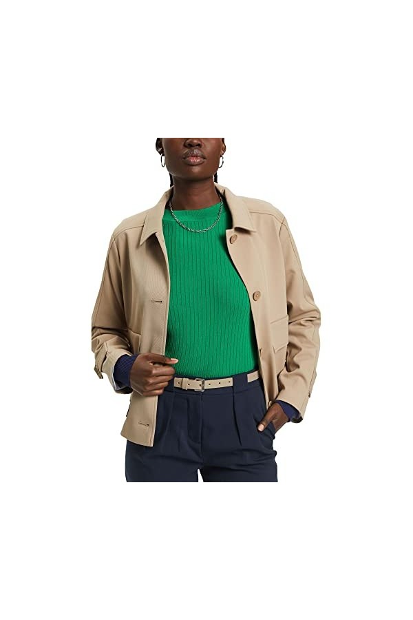 ESPRIT 033ea1s304 écharpe Mode, 295/Beige crème, 100 cm Femme