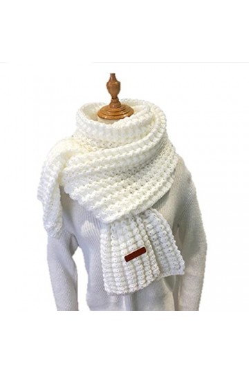 UKKO Foulard Écharpe Tricotée Hiver Foulards Foulards Longs Écharpes Féminines Millésime Grand Châle Molle Chaude Pashmina Ép