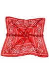 Foulard Bandana En Soie Paisley Pour Hommes Femmes Foulards Chapeaux Carré Rouge Écharpe Mode Accessoire De Cou De Cheveux, S