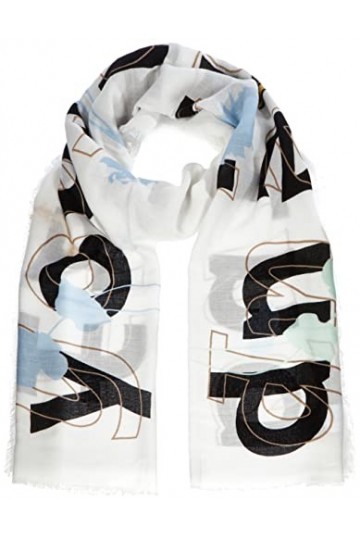 s.Oliver Écharpe, Blanc, Taille Unique Femme