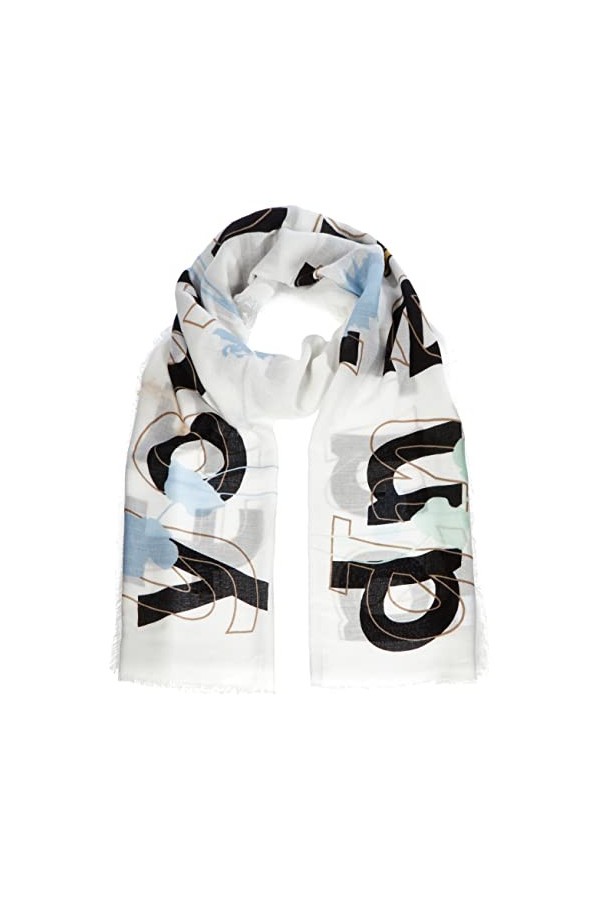 s.Oliver Écharpe, Blanc, Taille Unique Femme