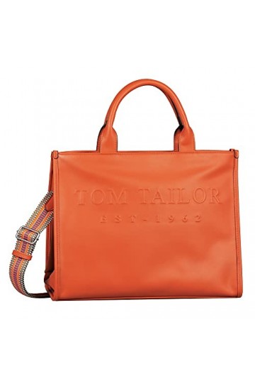 TOM TAILOR Sac à main Teresa pour femme, Orange, m, Moderne