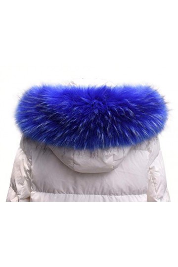 MoreChioce Capuche Col Fausse Fourrure de Renard,Femmen Hiver Collier de Fourrure Faux Col Fourrure Synthétique Echarpe Amovi