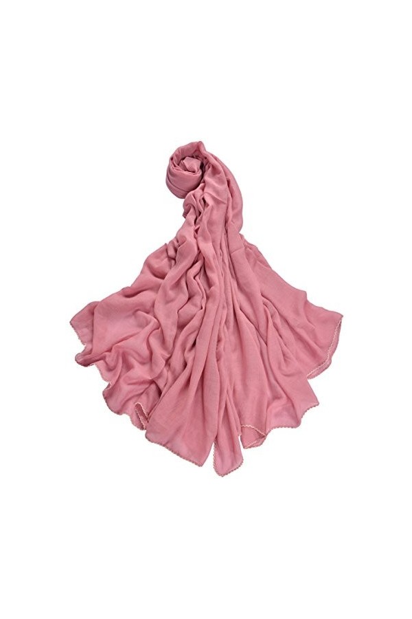 Etole écharpe XXL pour Femme Uni en viscose dans différents couleurs et tailles - rose - XXL